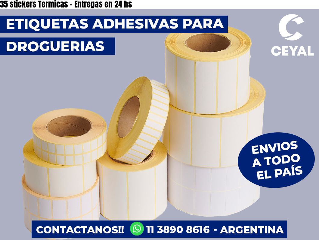 35 stickers Termicas - Entregas en 24 hs