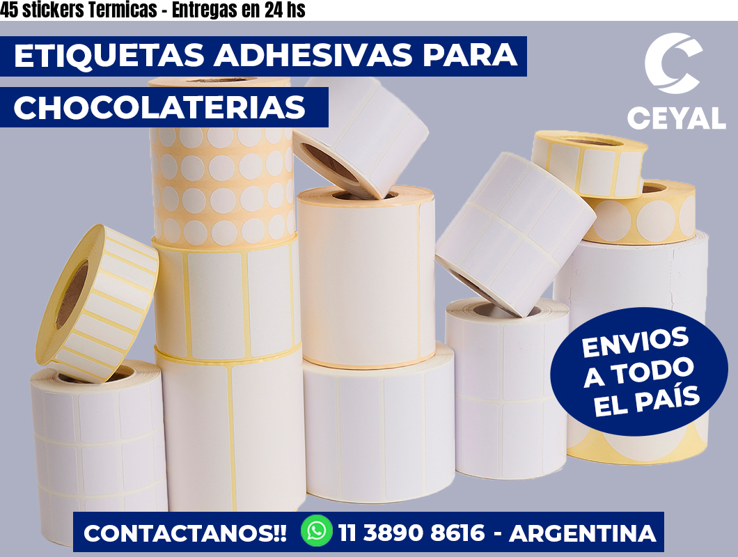 45 stickers Termicas – Entregas en 24 hs