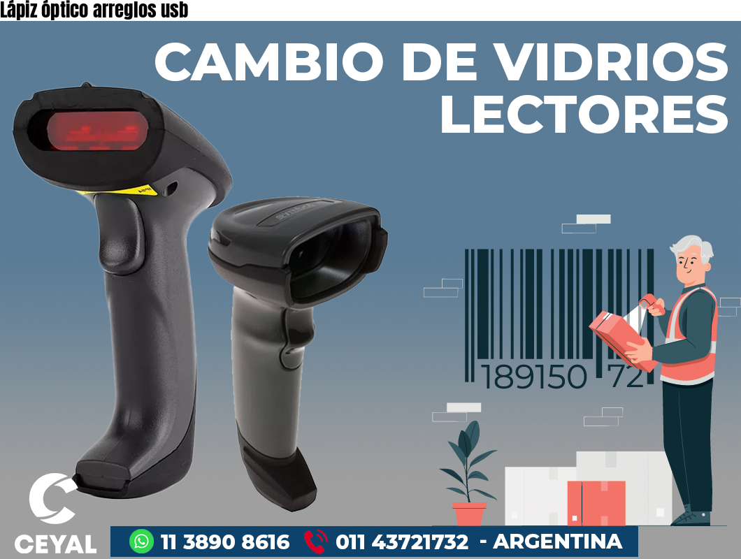 Lápiz óptico arreglos usb