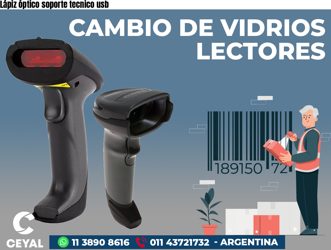 Lápiz óptico soporte tecnico usb