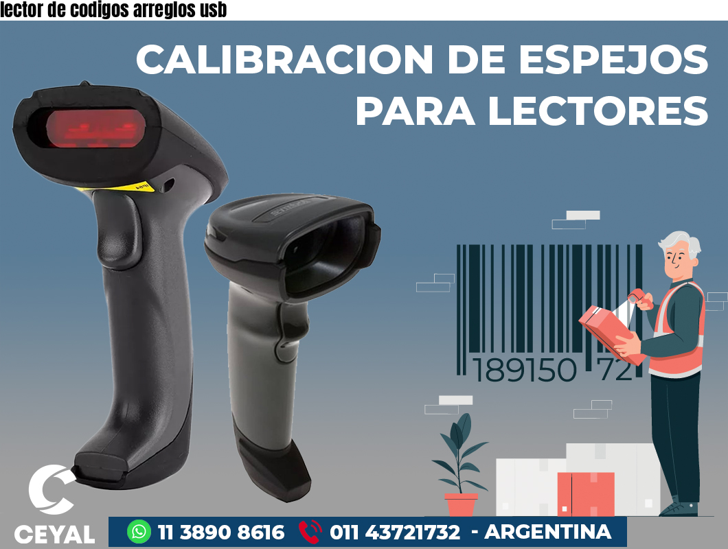 lector de codigos arreglos usb