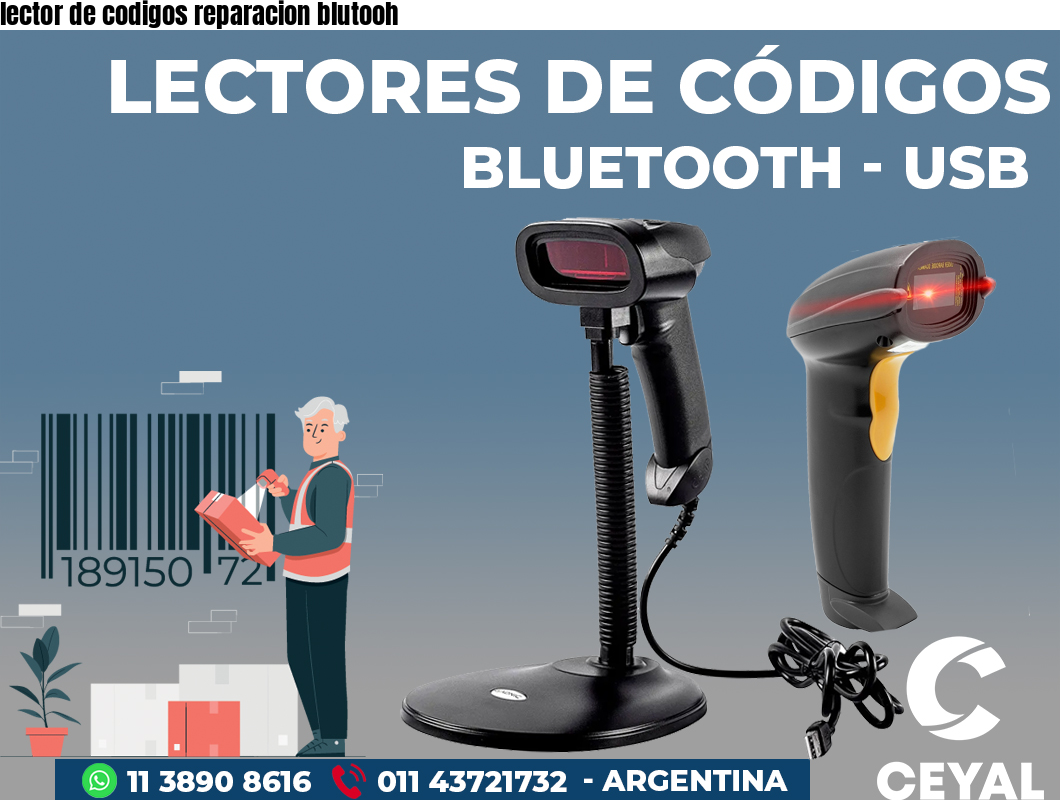 lector de codigos reparacion blutooh