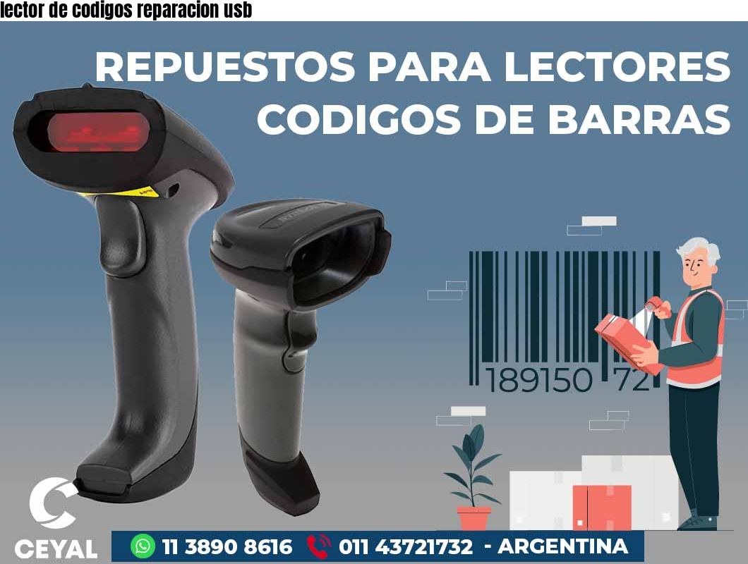 lector de codigos reparacion usb