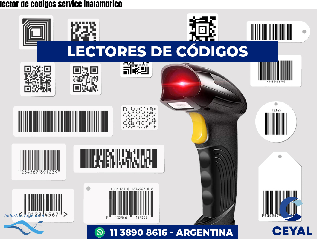 lector de codigos service inalambrico