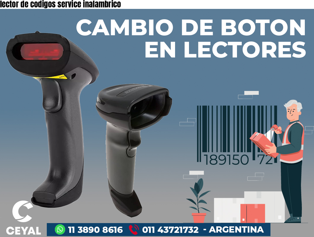 lector de codigos service inalambrico