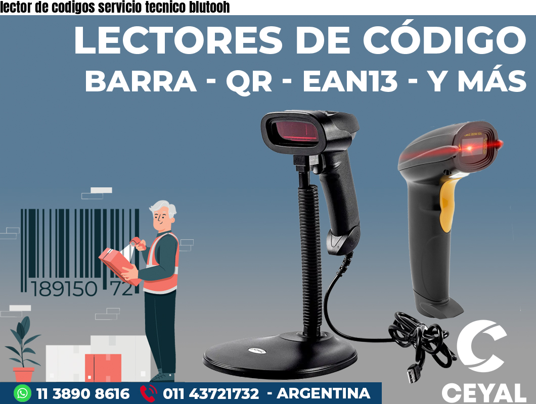 lector de codigos servicio tecnico blutooh