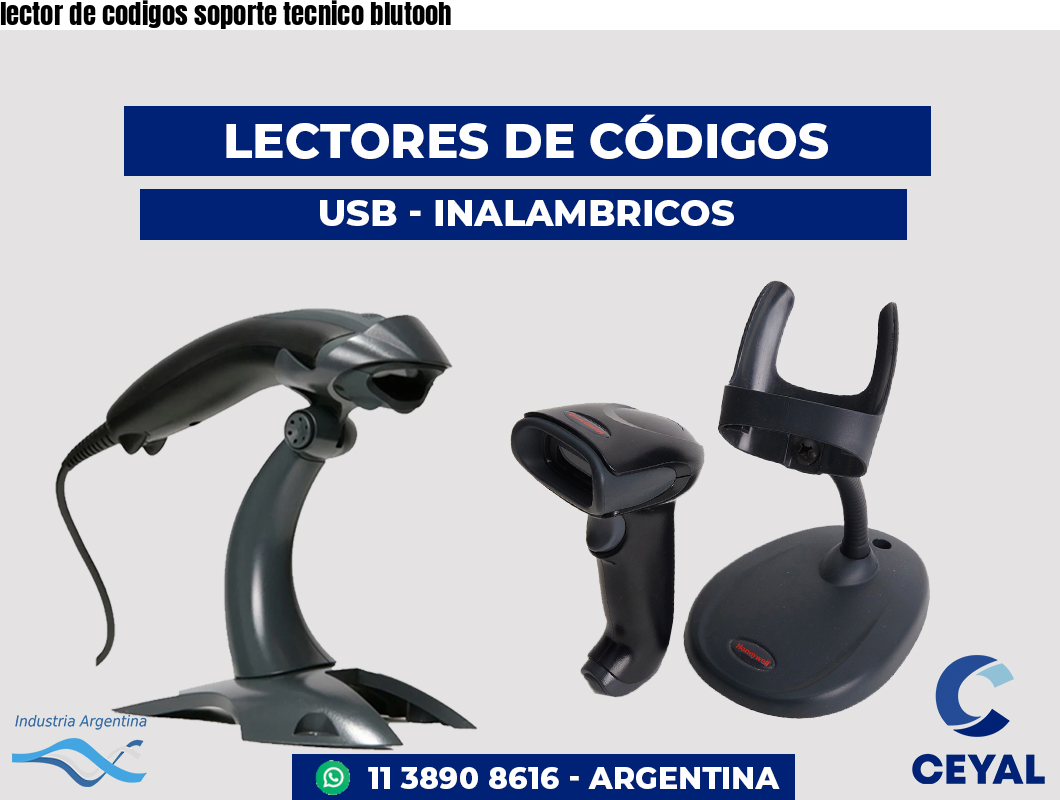 lector de codigos soporte tecnico blutooh