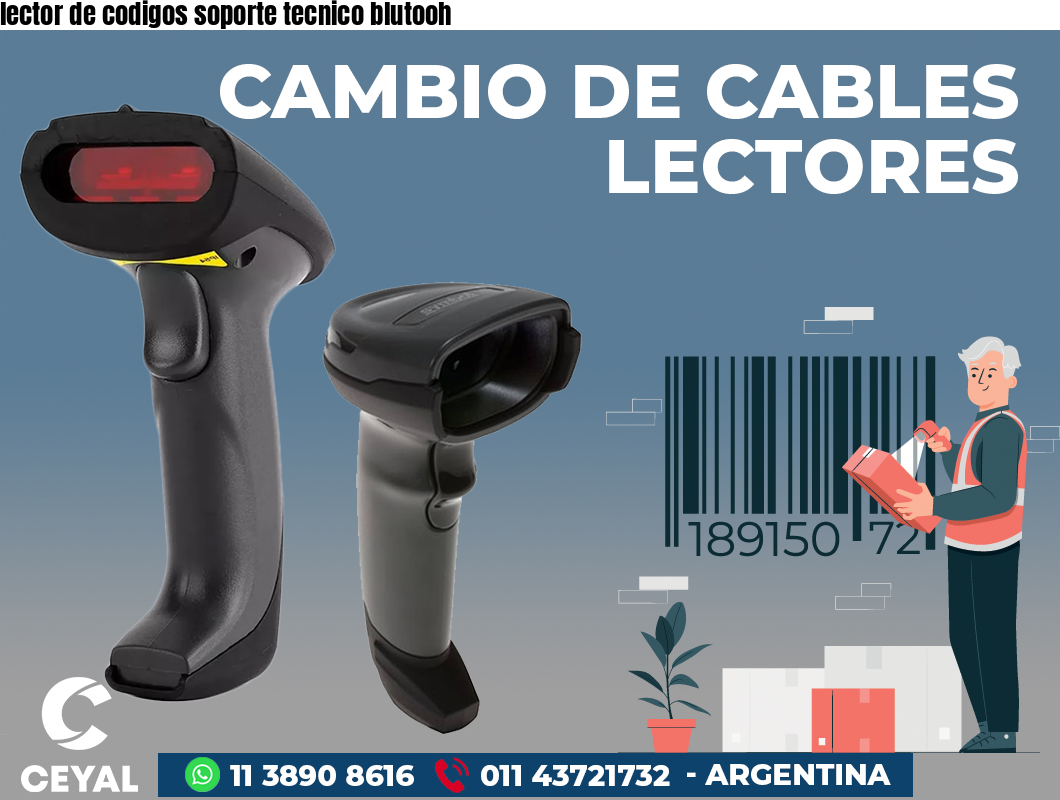 lector de codigos soporte tecnico blutooh