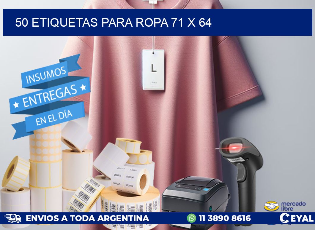 50 ETIQUETAS PARA ROPA 71 x 64