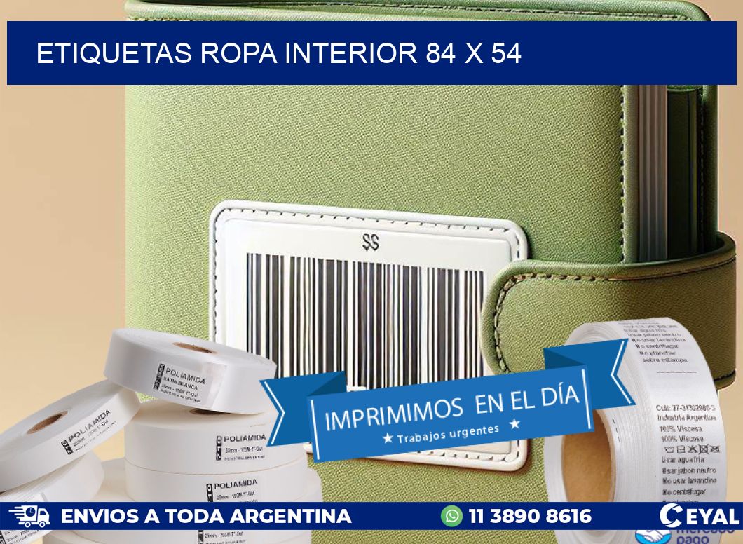 ETIQUETAS ROPA INTERIOR 84 x 54