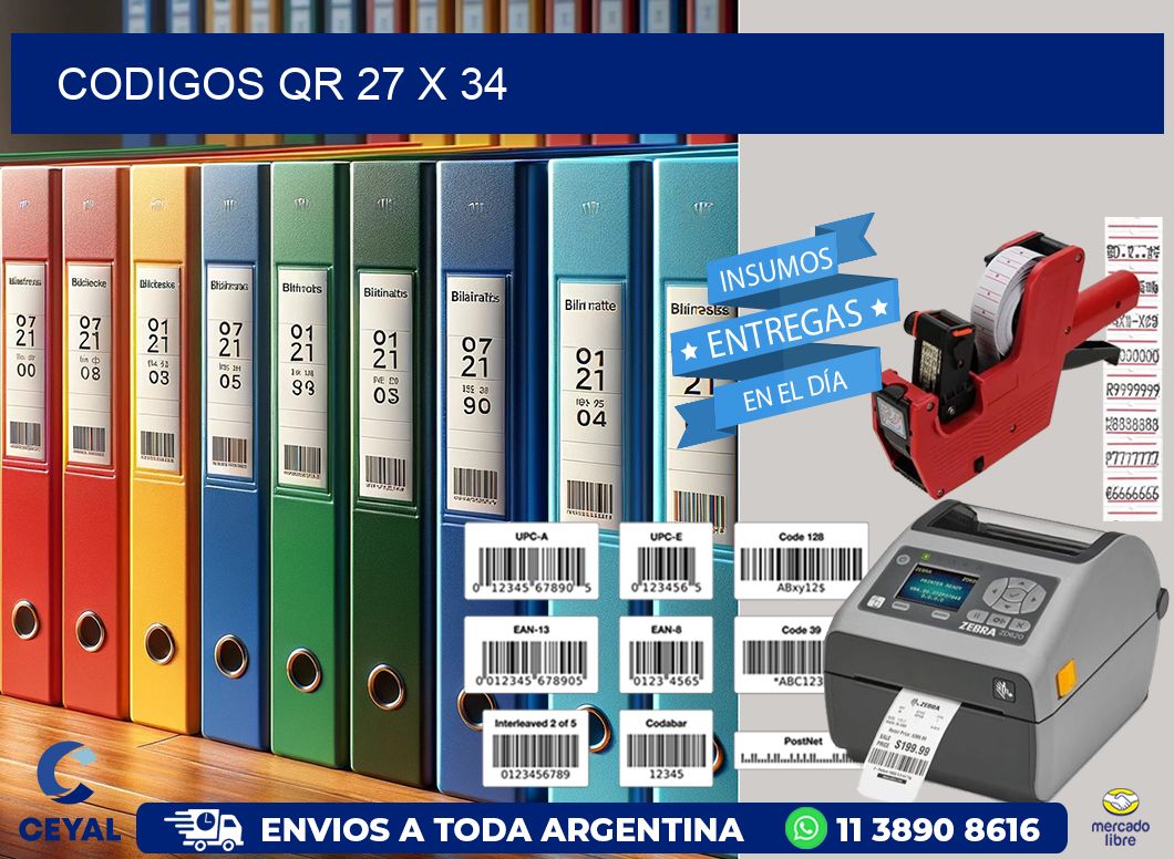 CODIGOS QR 27 x 34