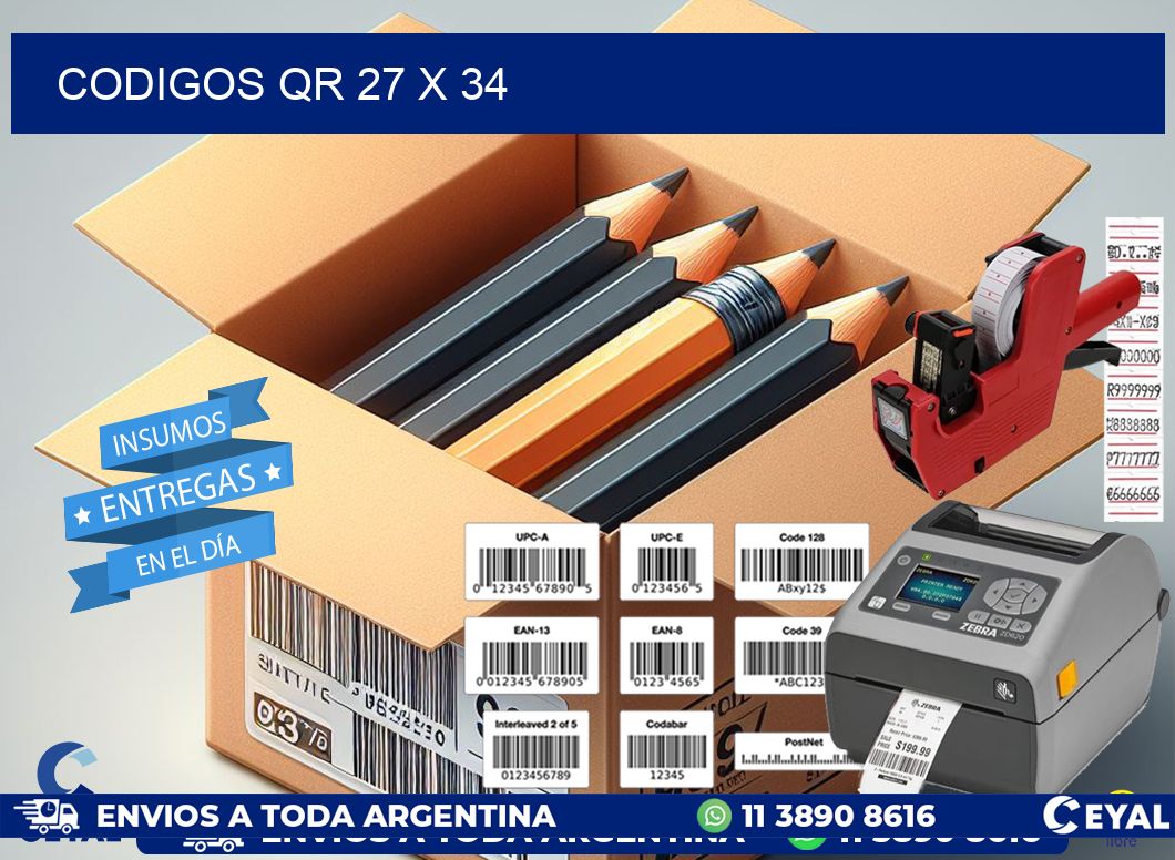 CODIGOS QR 27 x 34