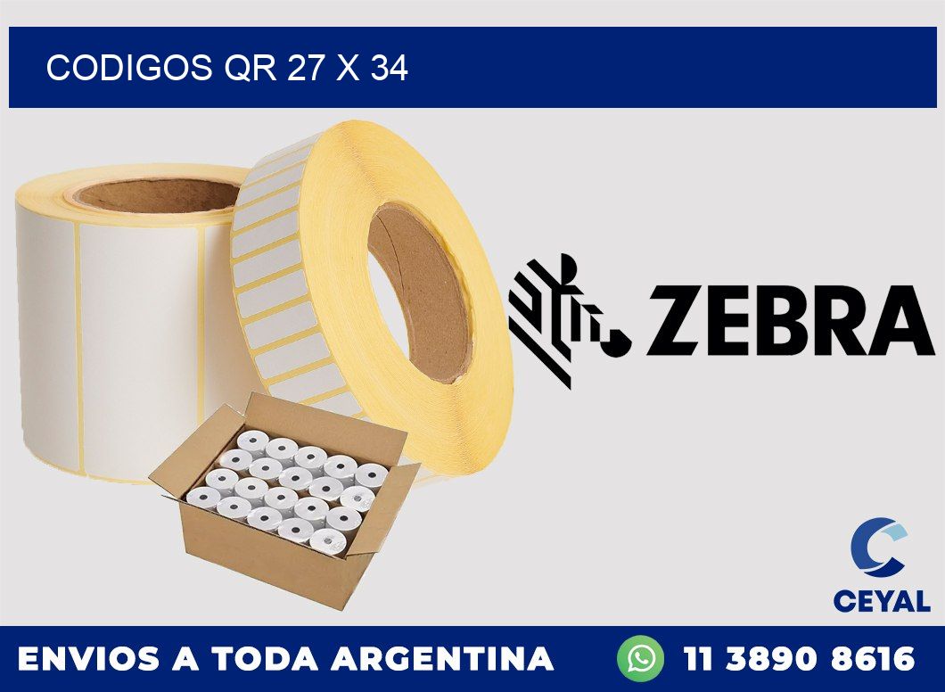 CODIGOS QR 27 x 34