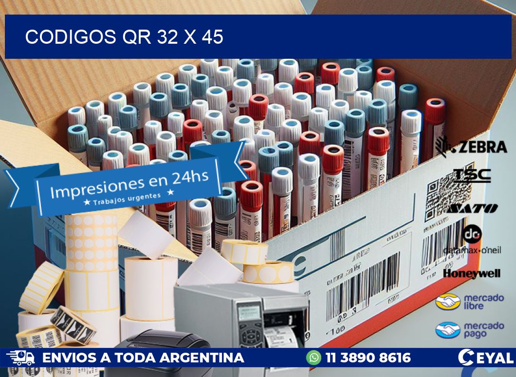 CODIGOS QR 32 x 45