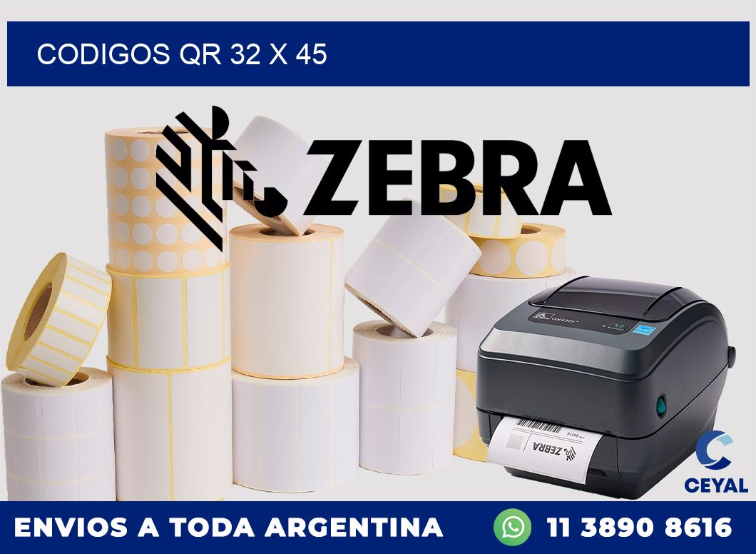 CODIGOS QR 32 x 45