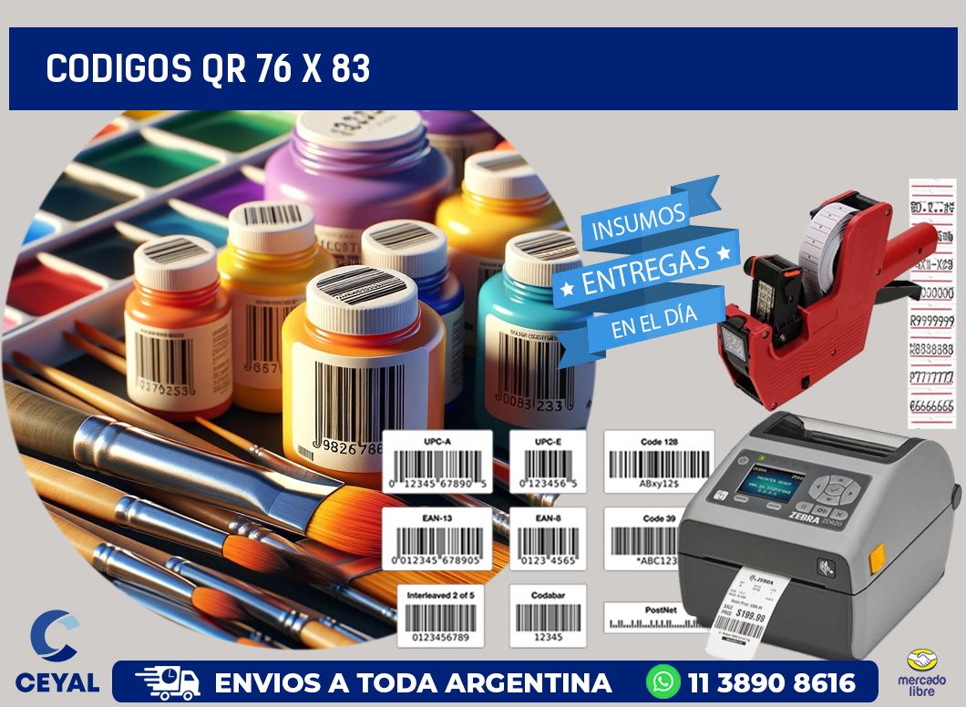 CODIGOS QR 76 x 83