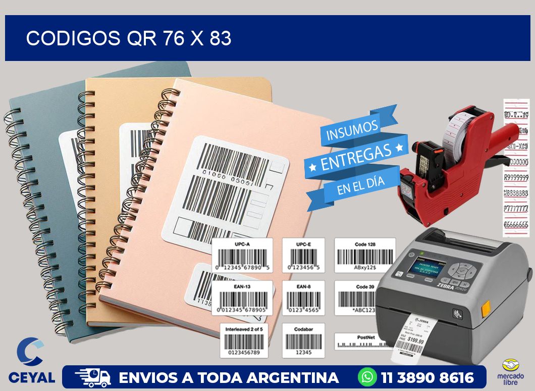 CODIGOS QR 76 x 83