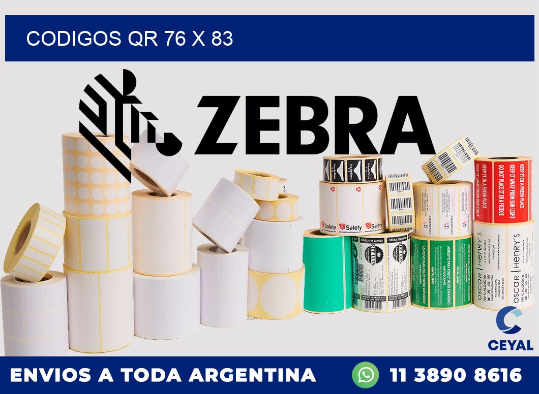 CODIGOS QR 76 x 83