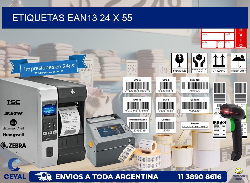 ETIQUETAS EAN13 24 x 55