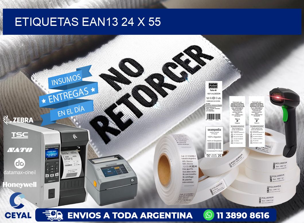 ETIQUETAS EAN13 24 x 55