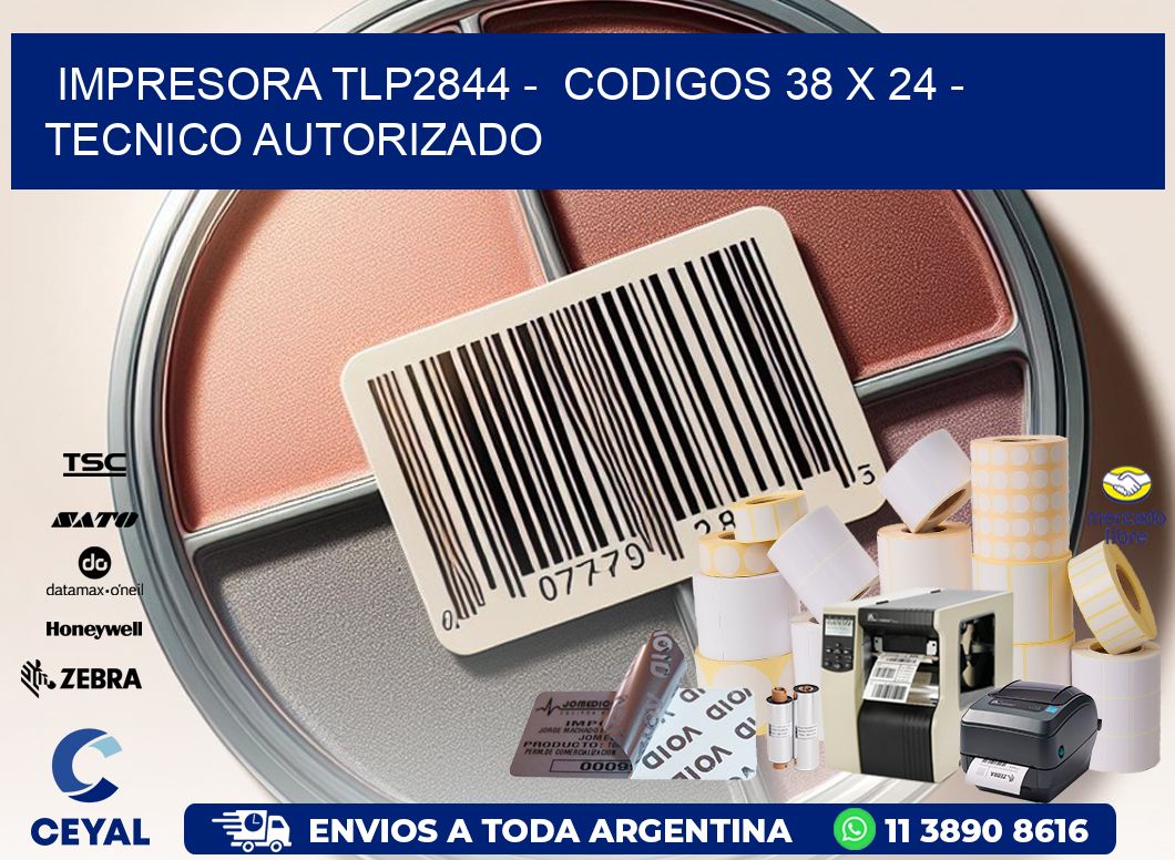 IMPRESORA TLP2844 -  CODIGOS 38 x 24 - TECNICO AUTORIZADO