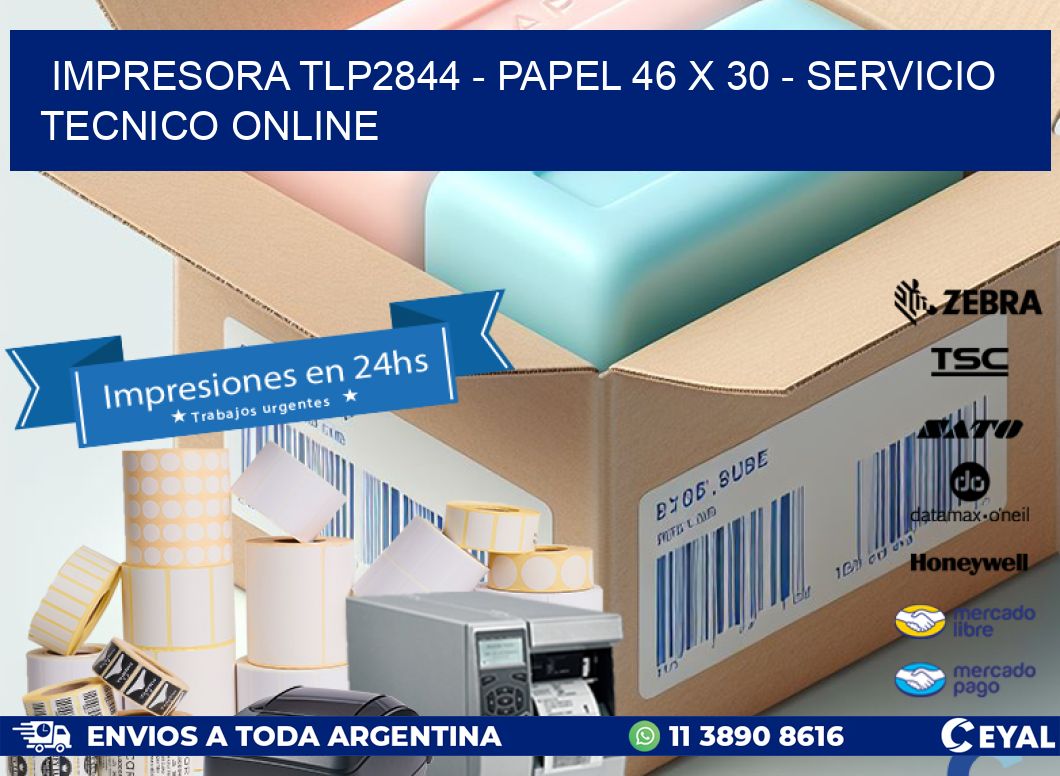 IMPRESORA TLP2844 - PAPEL 46 x 30 - SERVICIO TECNICO ONLINE