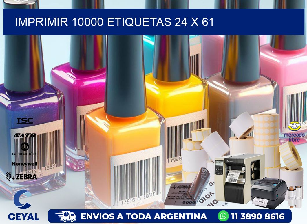 IMPRIMIR 10000 ETIQUETAS 24 x 61