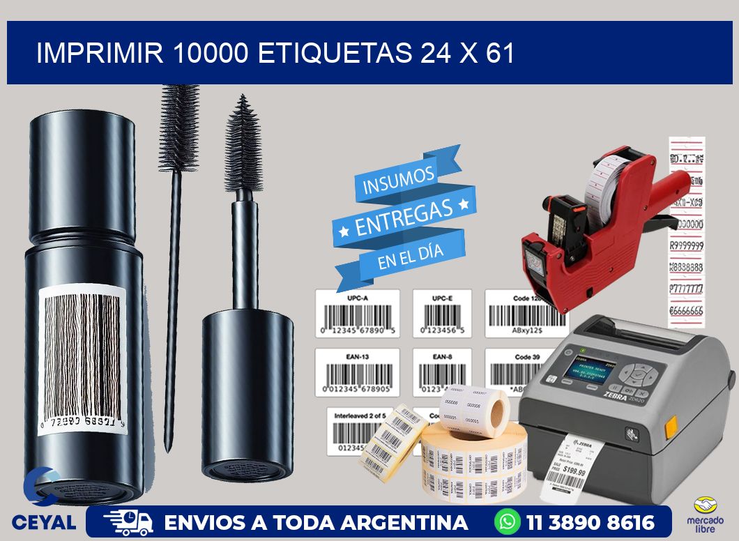 IMPRIMIR 10000 ETIQUETAS 24 x 61