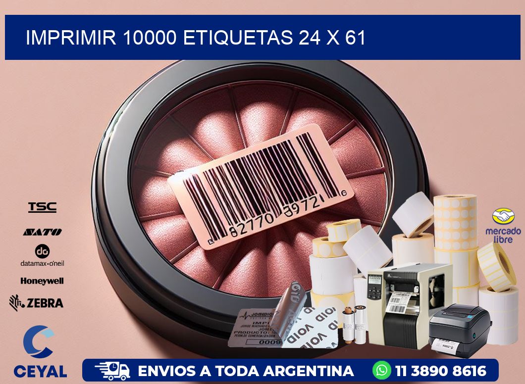 IMPRIMIR 10000 ETIQUETAS 24 x 61