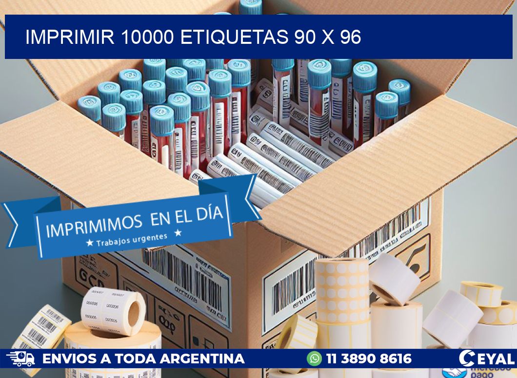 IMPRIMIR 10000 ETIQUETAS 90 x 96