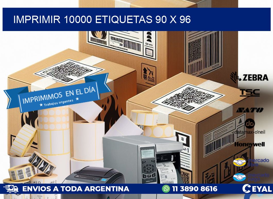 IMPRIMIR 10000 ETIQUETAS 90 x 96