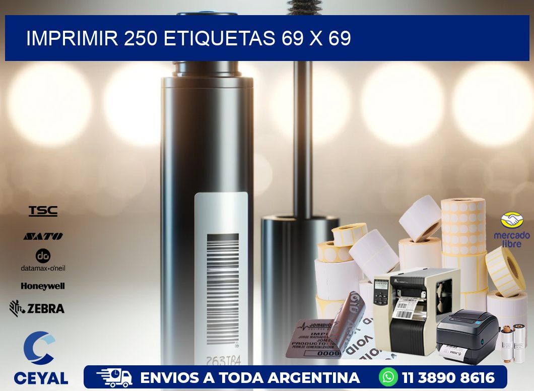 IMPRIMIR 250 ETIQUETAS 69 x 69