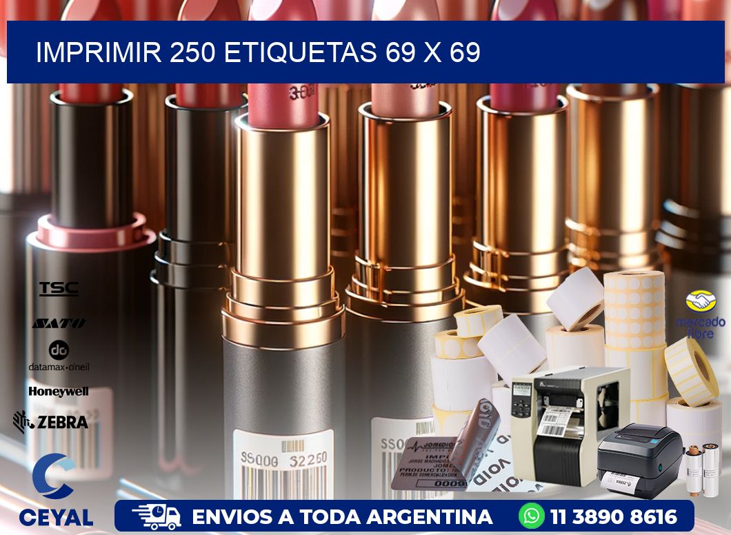 IMPRIMIR 250 ETIQUETAS 69 x 69