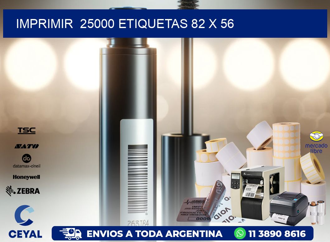 IMPRIMIR  25000 ETIQUETAS 82 x 56