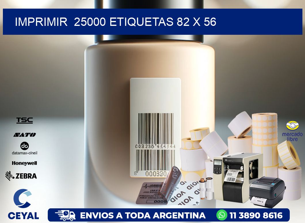 IMPRIMIR  25000 ETIQUETAS 82 x 56