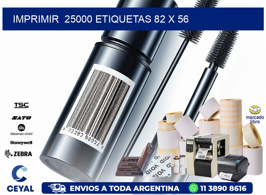 IMPRIMIR  25000 ETIQUETAS 82 x 56