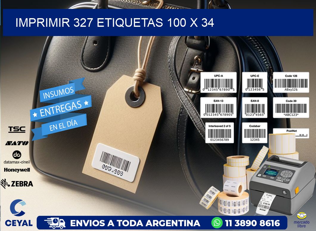 IMPRIMIR 327 ETIQUETAS 100 x 34