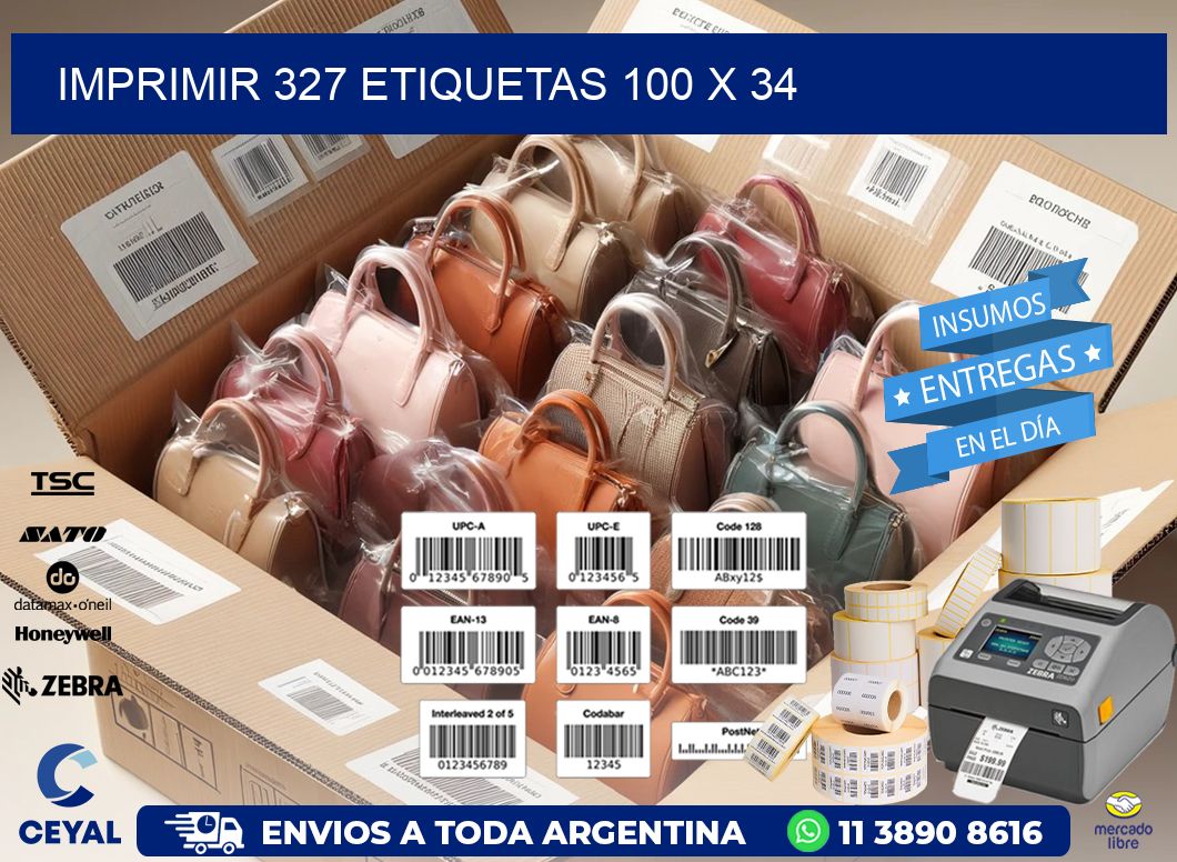 IMPRIMIR 327 ETIQUETAS 100 x 34