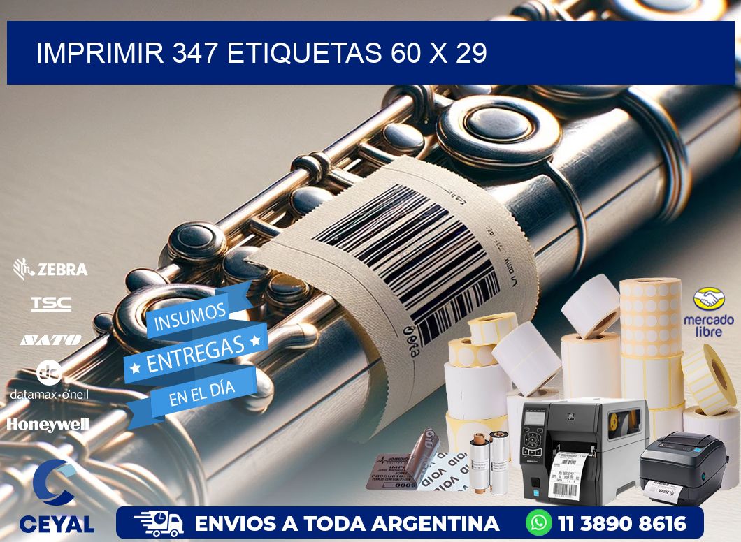 IMPRIMIR 347 ETIQUETAS 60 x 29