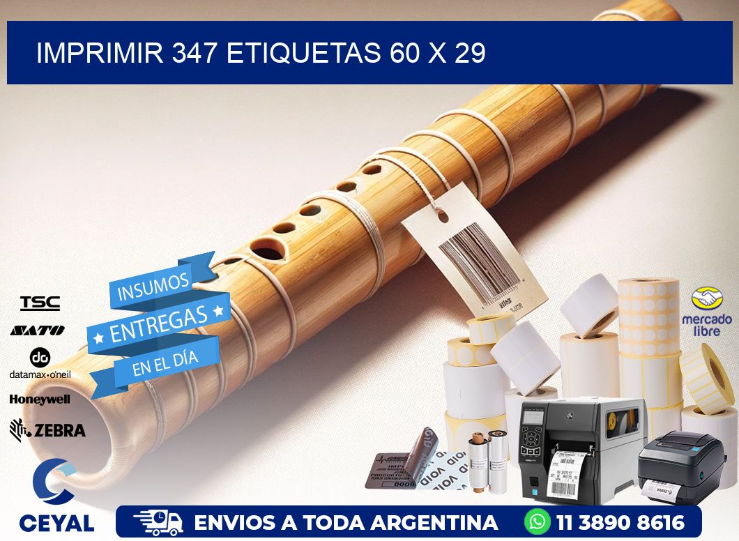 IMPRIMIR 347 ETIQUETAS 60 x 29