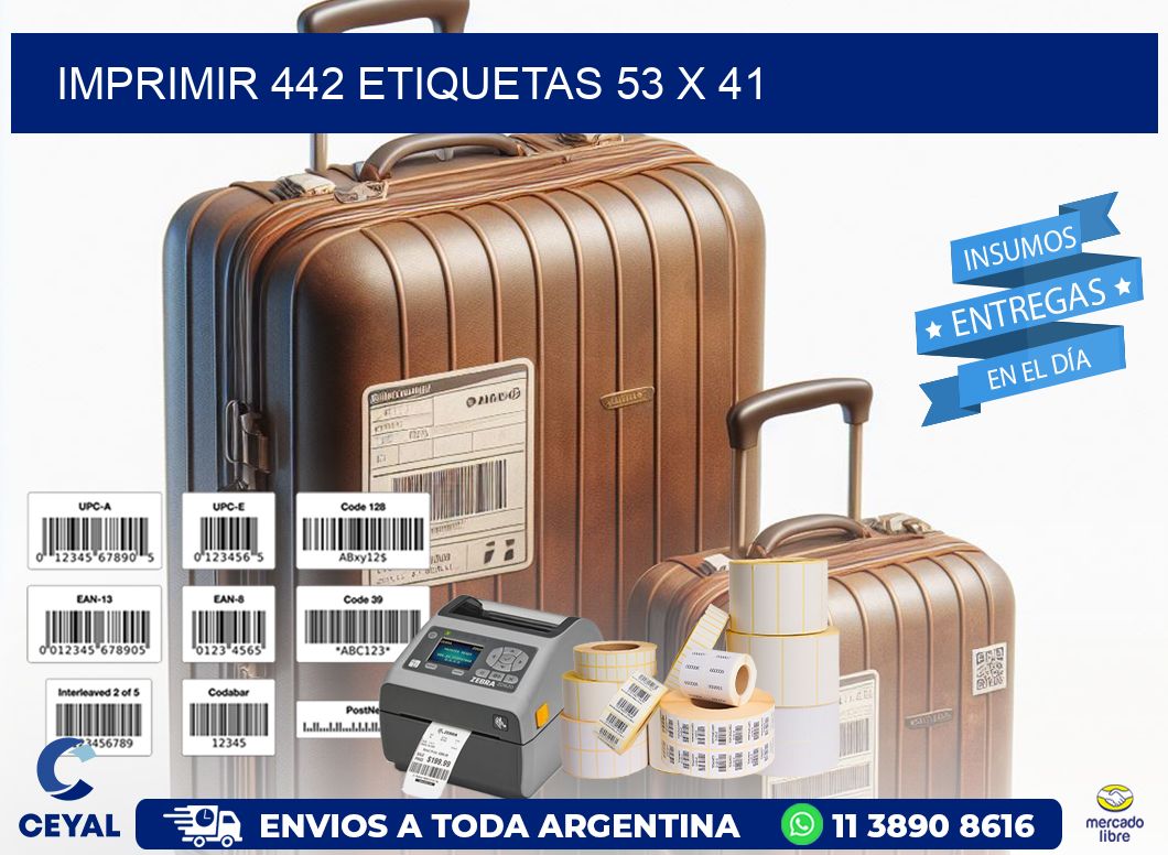 IMPRIMIR 442 ETIQUETAS 53 x 41