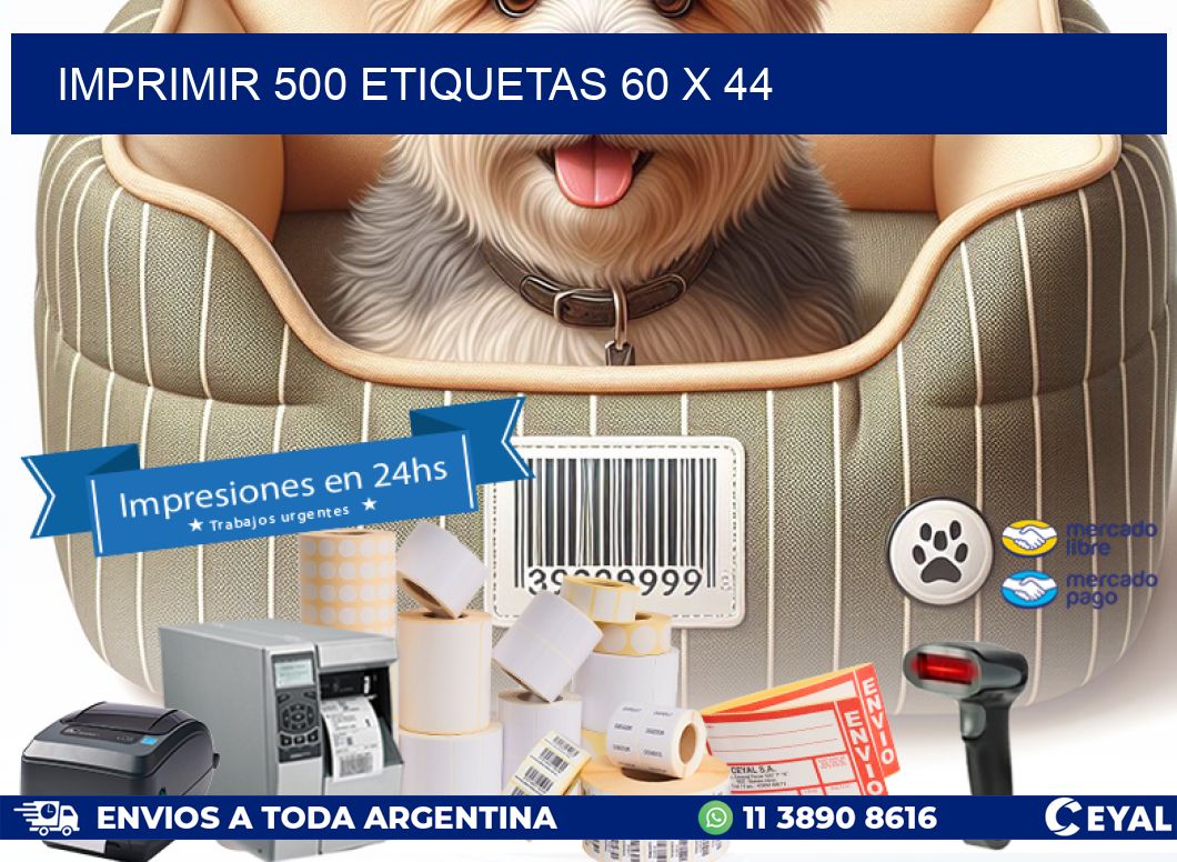 IMPRIMIR 500 ETIQUETAS 60 x 44