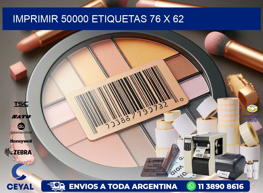 IMPRIMIR 50000 ETIQUETAS 76 x 62