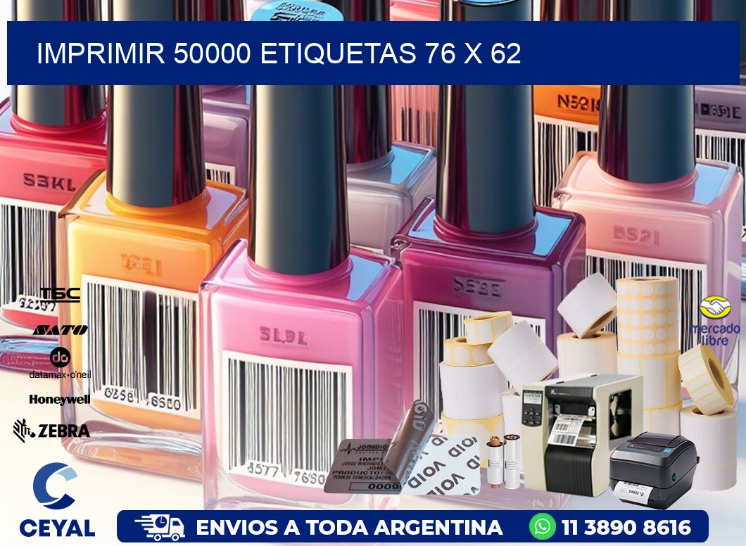 IMPRIMIR 50000 ETIQUETAS 76 x 62