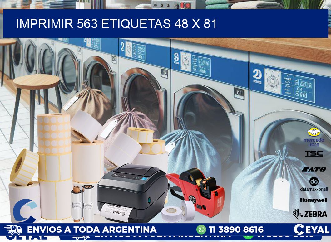 IMPRIMIR 563 ETIQUETAS 48 x 81