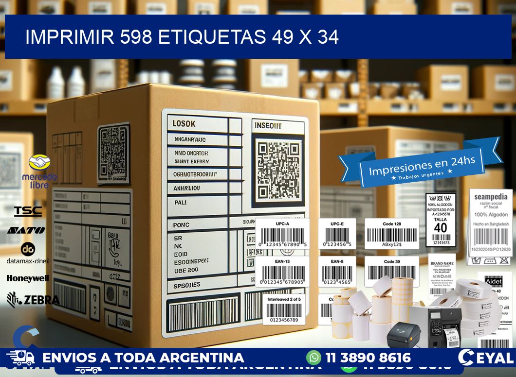 IMPRIMIR 598 ETIQUETAS 49 x 34