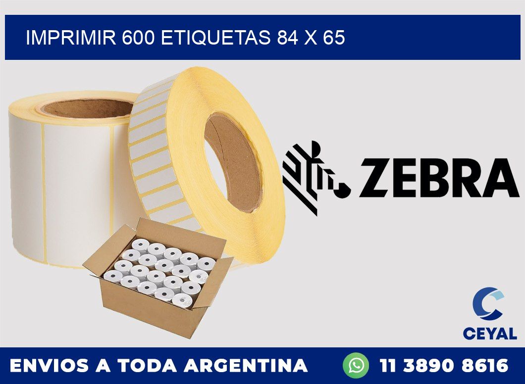 IMPRIMIR 600 ETIQUETAS 84 x 65