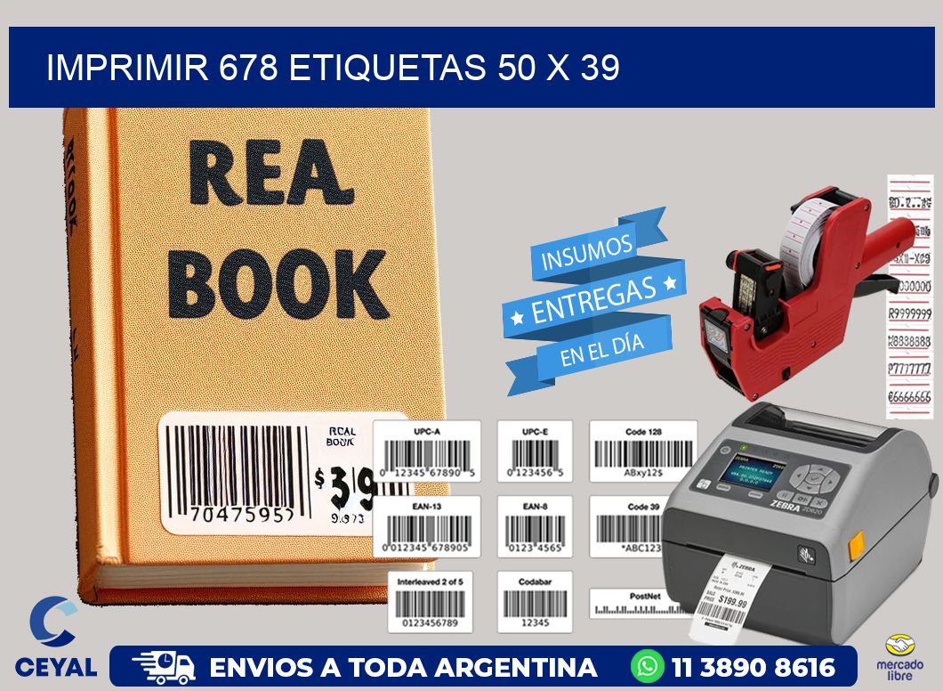 IMPRIMIR 678 ETIQUETAS 50 x 39