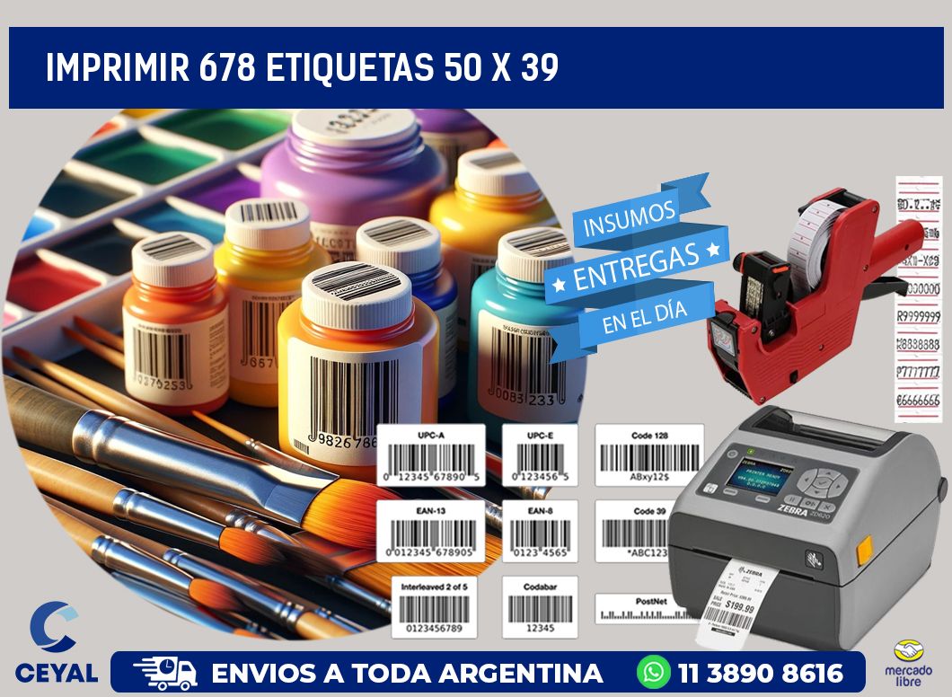 IMPRIMIR 678 ETIQUETAS 50 x 39