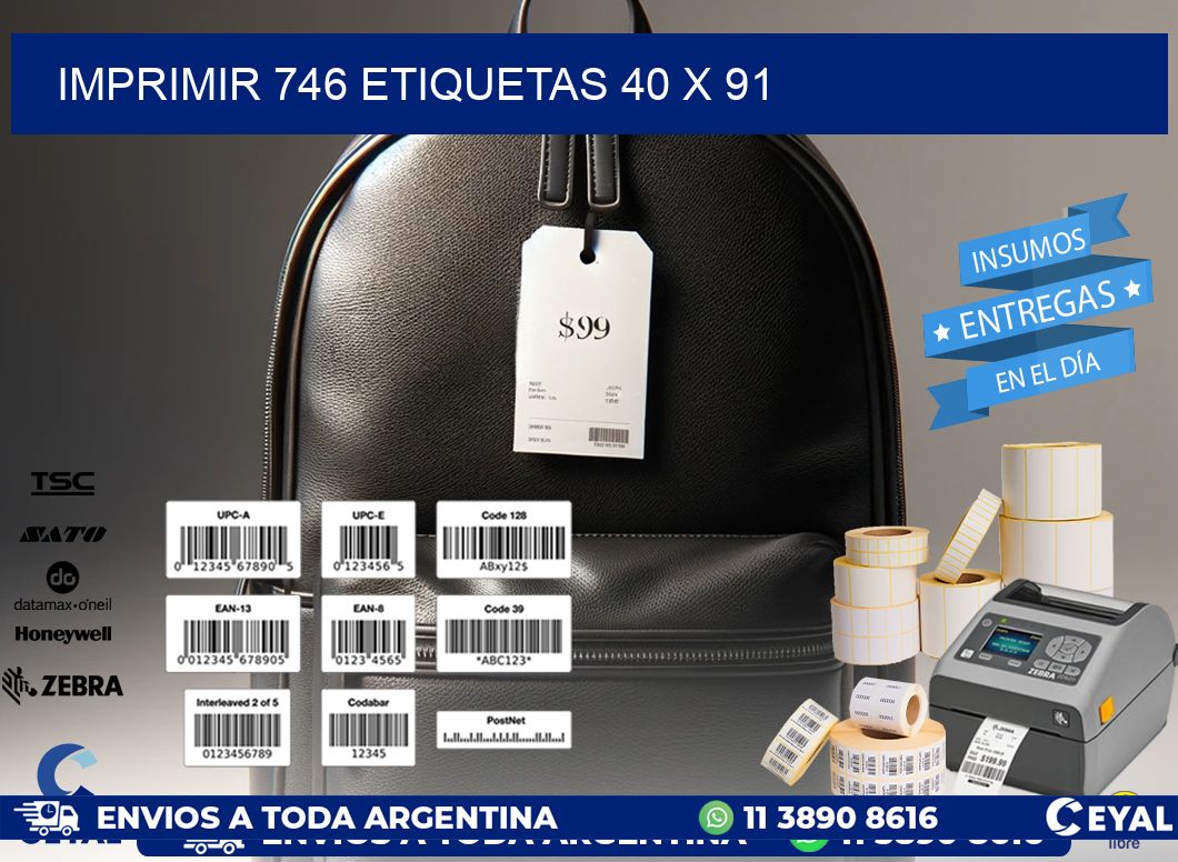 IMPRIMIR 746 ETIQUETAS 40 x 91